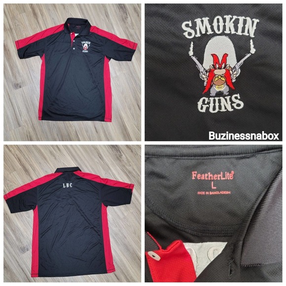 Yosemite Sam Smoking Guns LBC Polo Shirt - Picture 1 of 5